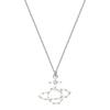 Vivienne Westwood Sphere Pattern Design Necklace Women necklace Silver 630203H1-01P102