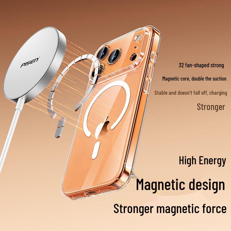 Pisen Magsafe Anti-Yellowing Clear Phone Case