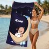 Customizable personalized beach towels Bubu Dudu themed designs.Suitable for the beach, yoga, sports;ideal as beach accessories