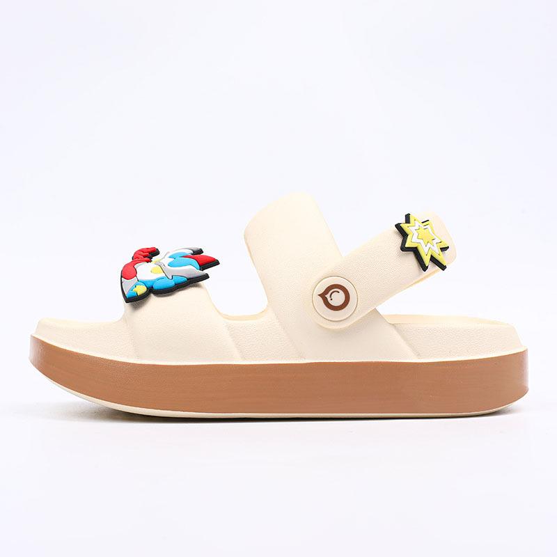Flexible Soft Eva Boys Summer Slippers Trendy Nonslip Indoor Sandals For Kids In Fun Cartoon Designs