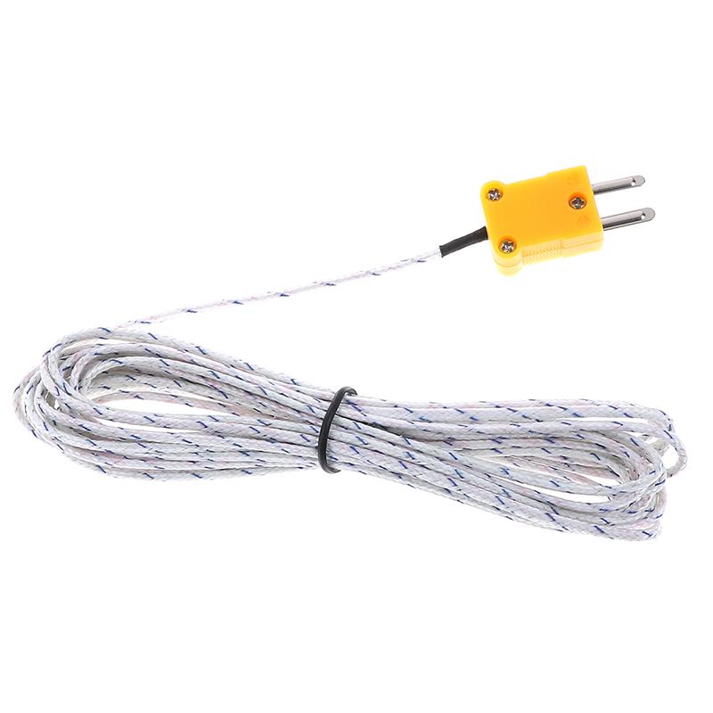 1Pc 5M K Type Temperatursensor Termoelement Sondekabelledning