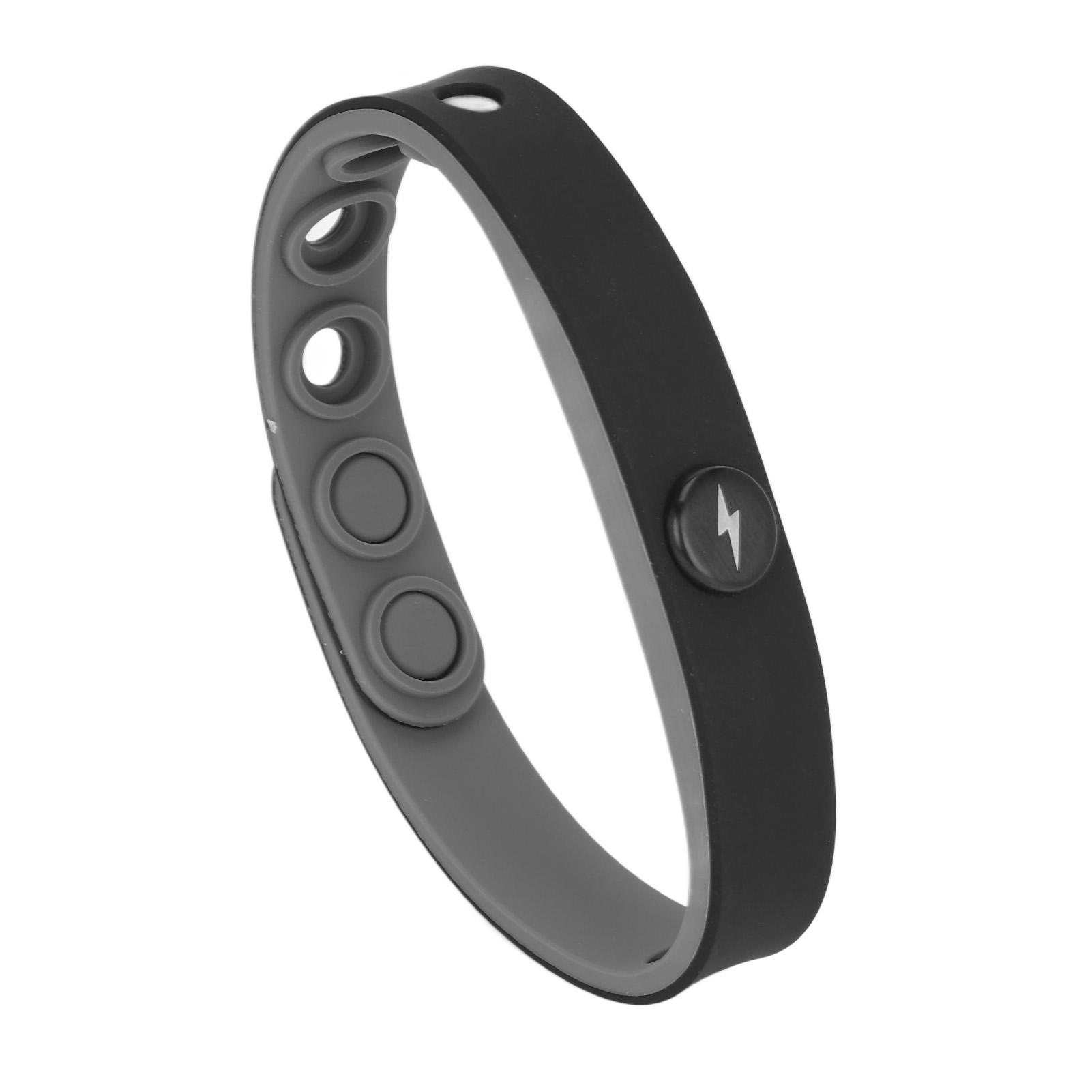 

Браслет с отрицательными ионами увеличивает энергию, снимает статическое электричество, эластичный силиконовый спортивный браслет черного цвета чёрный