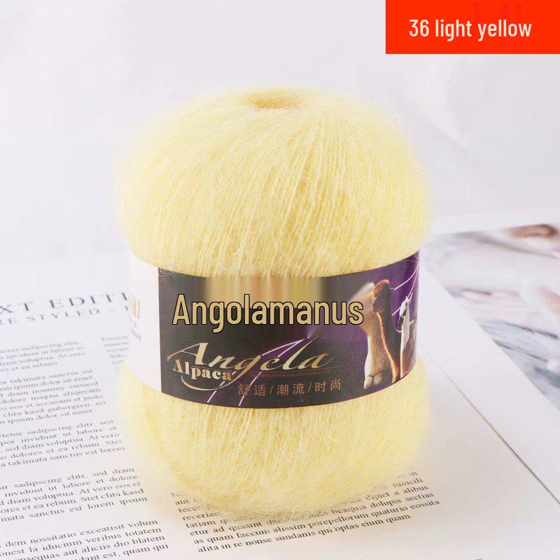 Angola Fine Mohair Yarn for Hand Knitting - Medium Fine Wool Yarn
