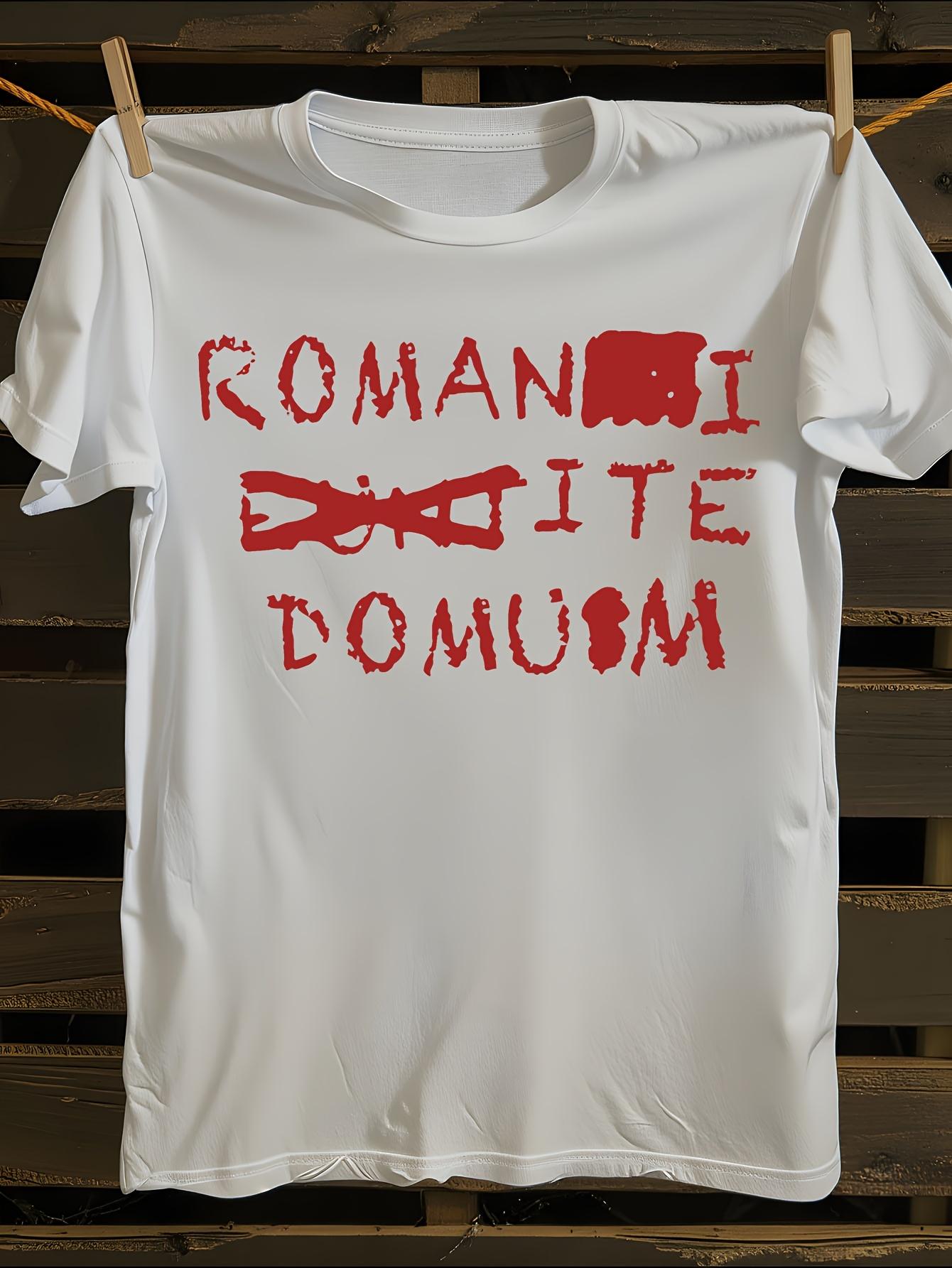 Monty Python Romanes Eunt Domus (Go Home!) T-Shirt | Vintage Crossing-Out Design S