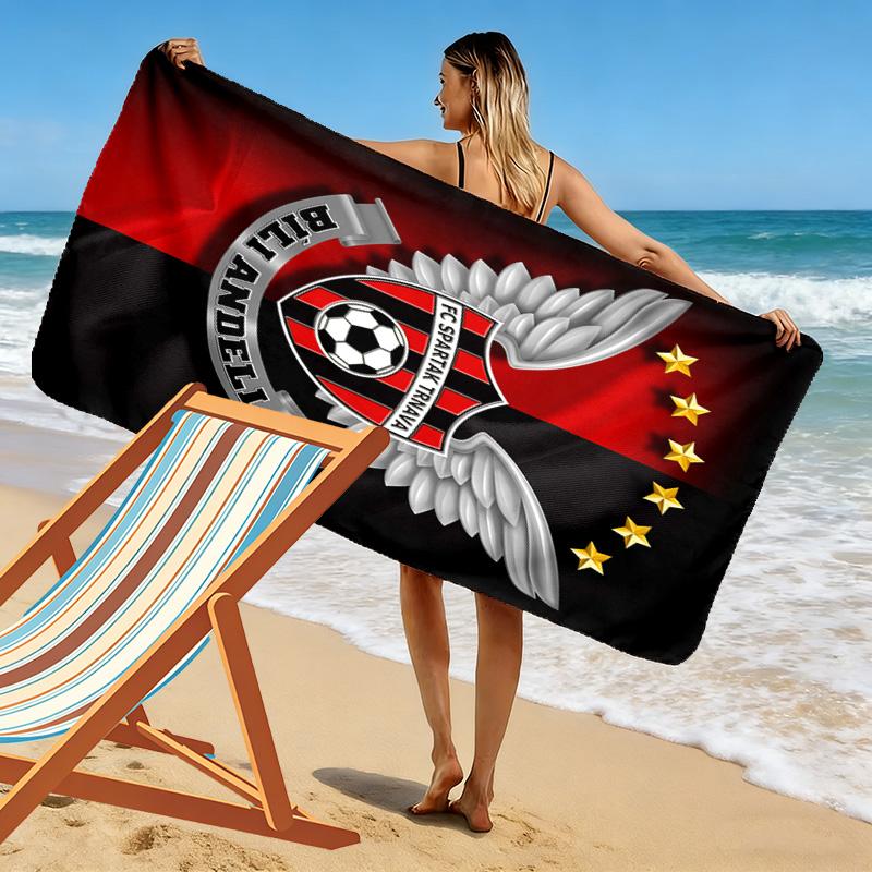 FC Spartak Trnava Print Beach Towel, Large Soft Quick Dry Towel for Beach Camping Swimming
