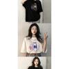 Women's Summer Drop Shoulder Loose T-Shirt, Korean-Style Short-Sleeve Stylish Top, Comfortable and Breathable