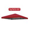 10x10ft Canopy Replacement Top with Air Vent For Straight Leg Canopy Frame Water Resistant Automatic Canopy Tent Top Cover