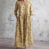 2026 Spring Women's Loose V-Neck Pocket Dress: High-End European & American Fashion