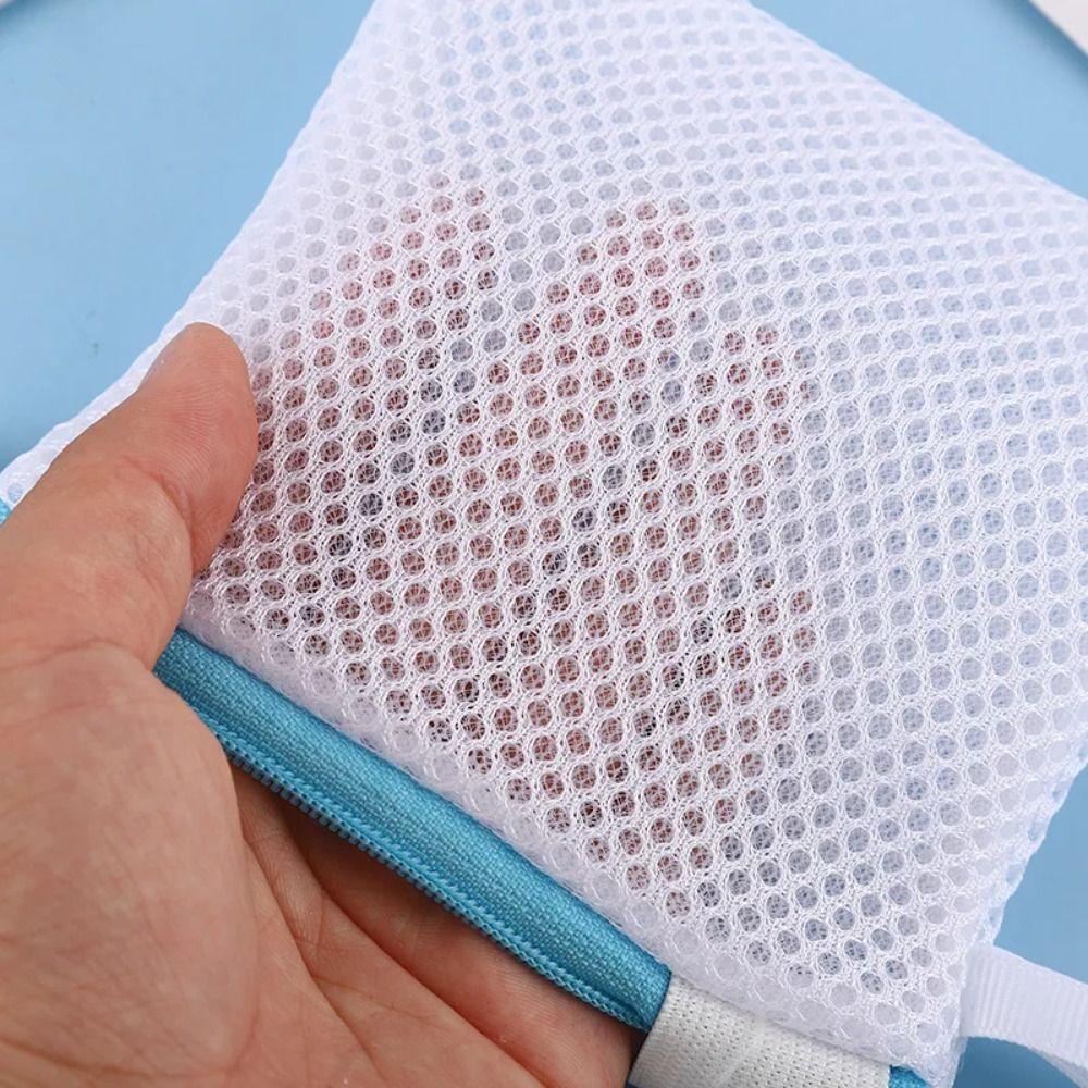 1Pc Bath Foaming Mesh Laundry Bag Square Clothing Storage Bag Washing Machine Clean Bags Bathroom
