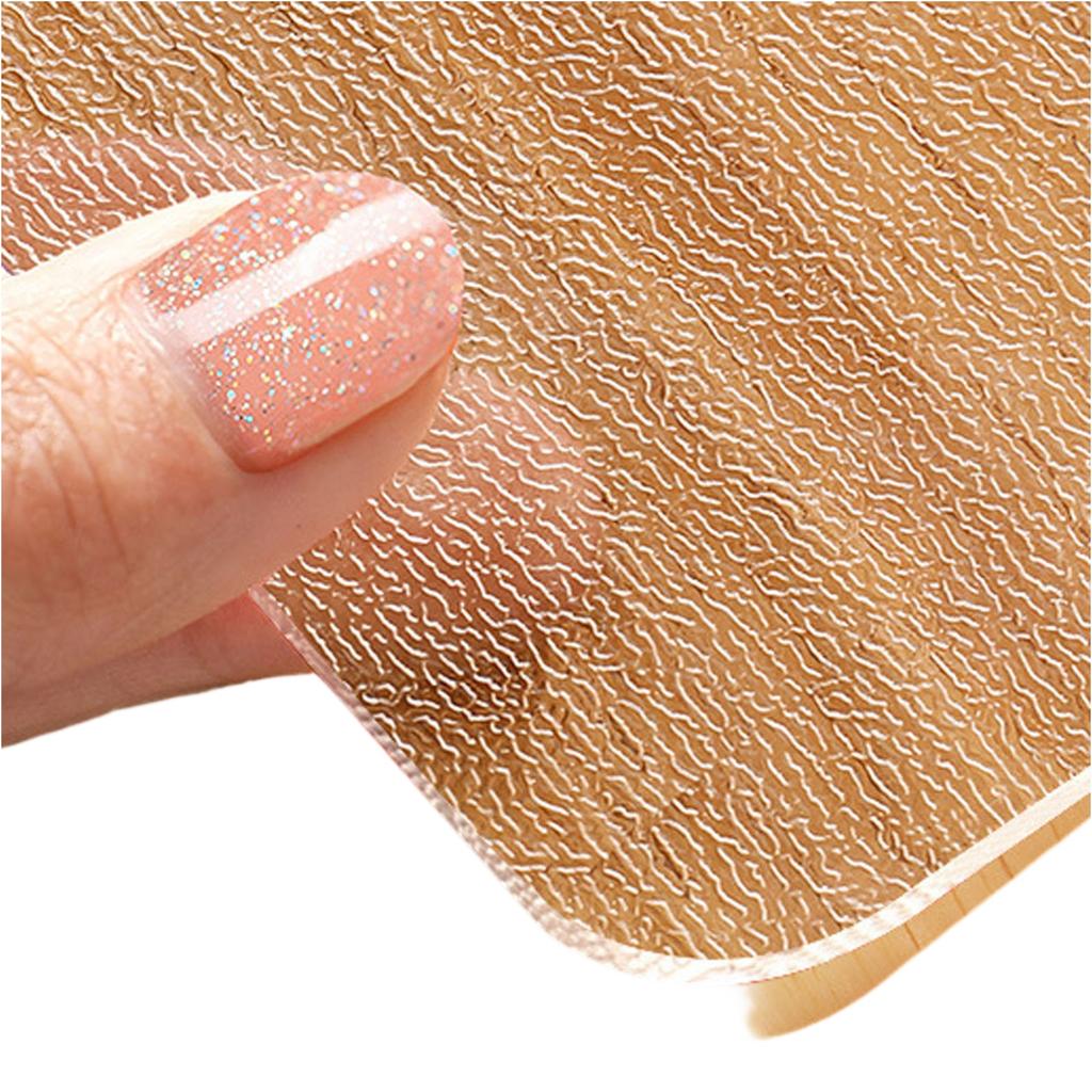 Soft Glass Round Table Tablecloth, Transparent , Oil,Proof & Heat,Resistant Protective Pad, No,Wash Plastic Round Table Mat