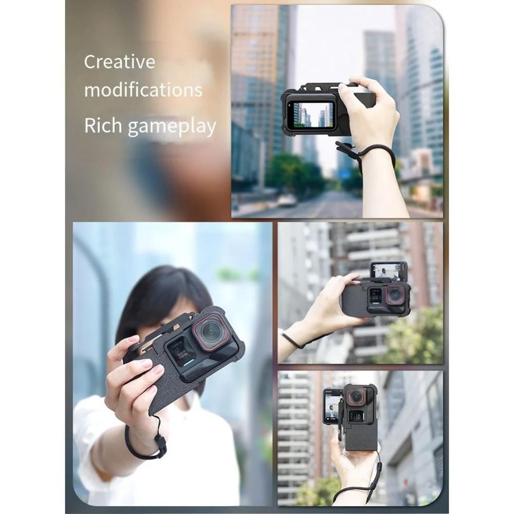 Shutter Button Street Grip Vlog Holder for Insta360 Ace Pro 2 Camera Accessories
