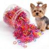 1000 pezzi/Confezione Toelettatura Gatto Cucciolo Durevole Elastico Estensibile Fascia per Testa Cane Non Attacca Peli Cane Elastico in Gomma per Animali Accessori per Animali