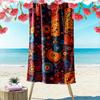 Colorful Boho Mandala and Floral Pattern Beach Towel Quick-drying for Travel Outdoor Sports Jogging Beach and Swimming