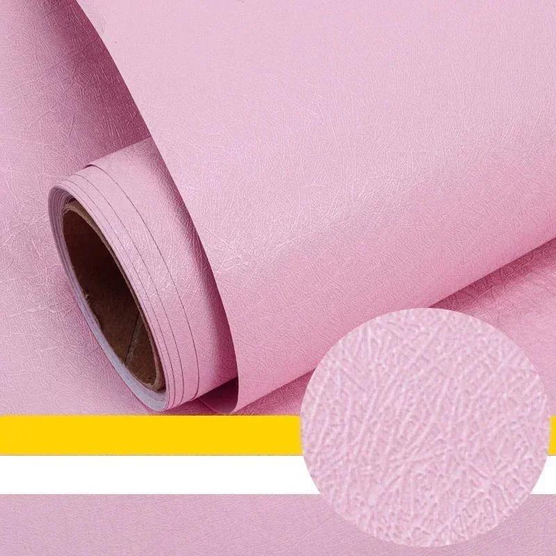 Solid Color Self-Adhesive Macaron Wallpapers Furnitures Cabinet Renovation Sticker Bedroom Vinyl Film DIY Living Room Home Decor