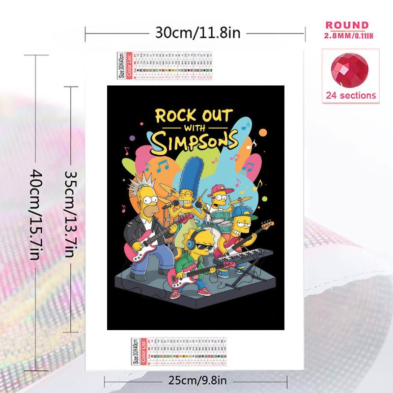 Simpsons Dream.167 100% Round Full Drill 5D DIY Diamond Painting Embroidery Cross Stitch Rhinestone Décor