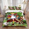Wizard Oz Adventure Print 3Pcs Bedding Set,Duvet Cover with 2 Bedro,Pillowcase Home Birthday Gift