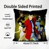 anime Lupin the Third Cushion Cover Pattern Printed Pillowcase for Living Room Sofa Cushion Cover & Bedroom Decor