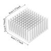 5Pcs Aluminum Aluminum Heatsink Silver/Black Radiator Heat Sink  Printed Circuit Board