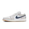 Jordan Air Jordan 1 Ammortizzazione Antiscivolo Basse Vintage Scarpe da Pallacanestro Unisex Bianco Grigio 553558-146(Team676- )