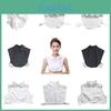 Polyester Detachable Collar Square Neck Unisex Plus Size Smartcasual Layering Accessory