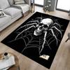 1PC Spider Skull Non-Slip Floor Carpet Compatible for Office&Living Room&Bedroom&Dining Room - Flat-Weave Machine-W260