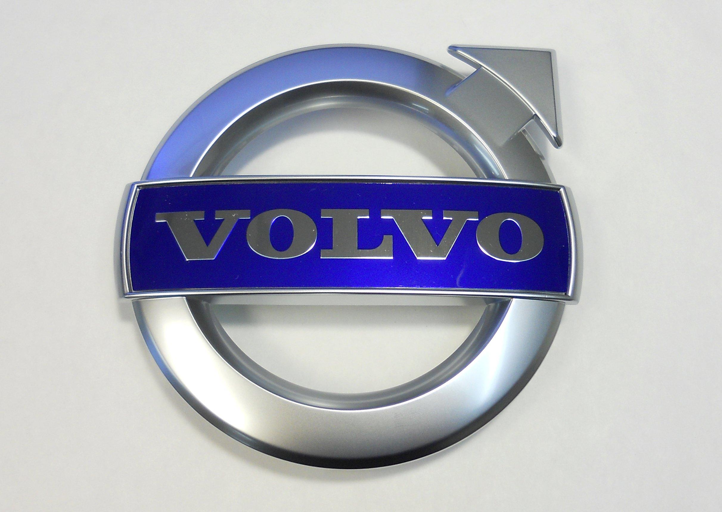 Оригинальная эмблема решетки радиатора Volvo 31383032 серебряный