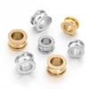 10-20pcs/lot Stainless Steel Spacer Beads Big Hole Loose Beads Fit 4 5mm Round Leather Cord DIY Bracelet Necklace Jewelry Making