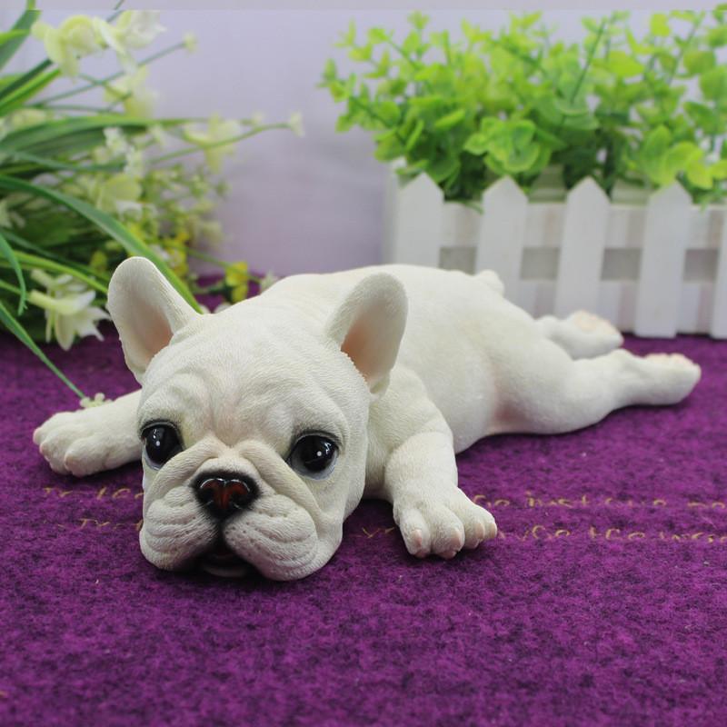 Simulated Bulldog French Model Tabletop Figurine Micro Decoration Landscape