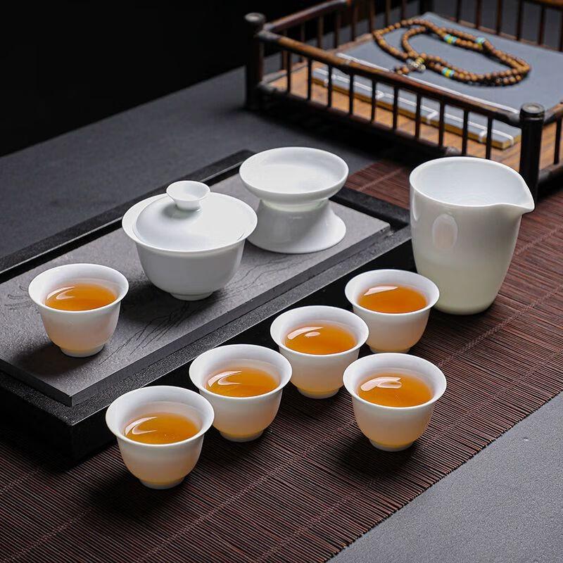 Qiu Qiao White Porcelain Kung Fu Tea Set