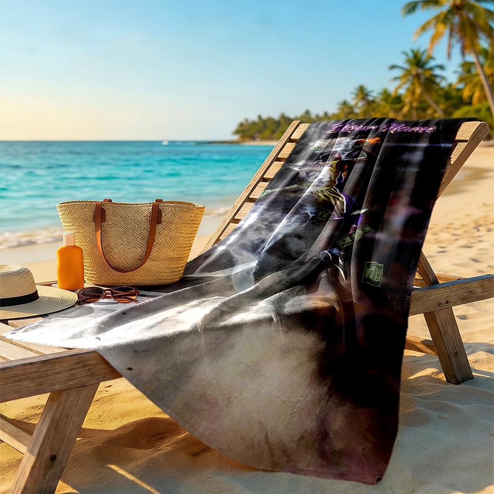 Kobe Customize Your Name Beach Towel High Absorbency Quickdry