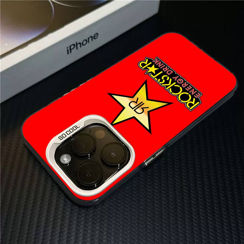 Rockstar Energy Drink Phone Case For IPhone 17 16 Plus Pro Max 15 14 13 12 11 Matte Colorful Covers