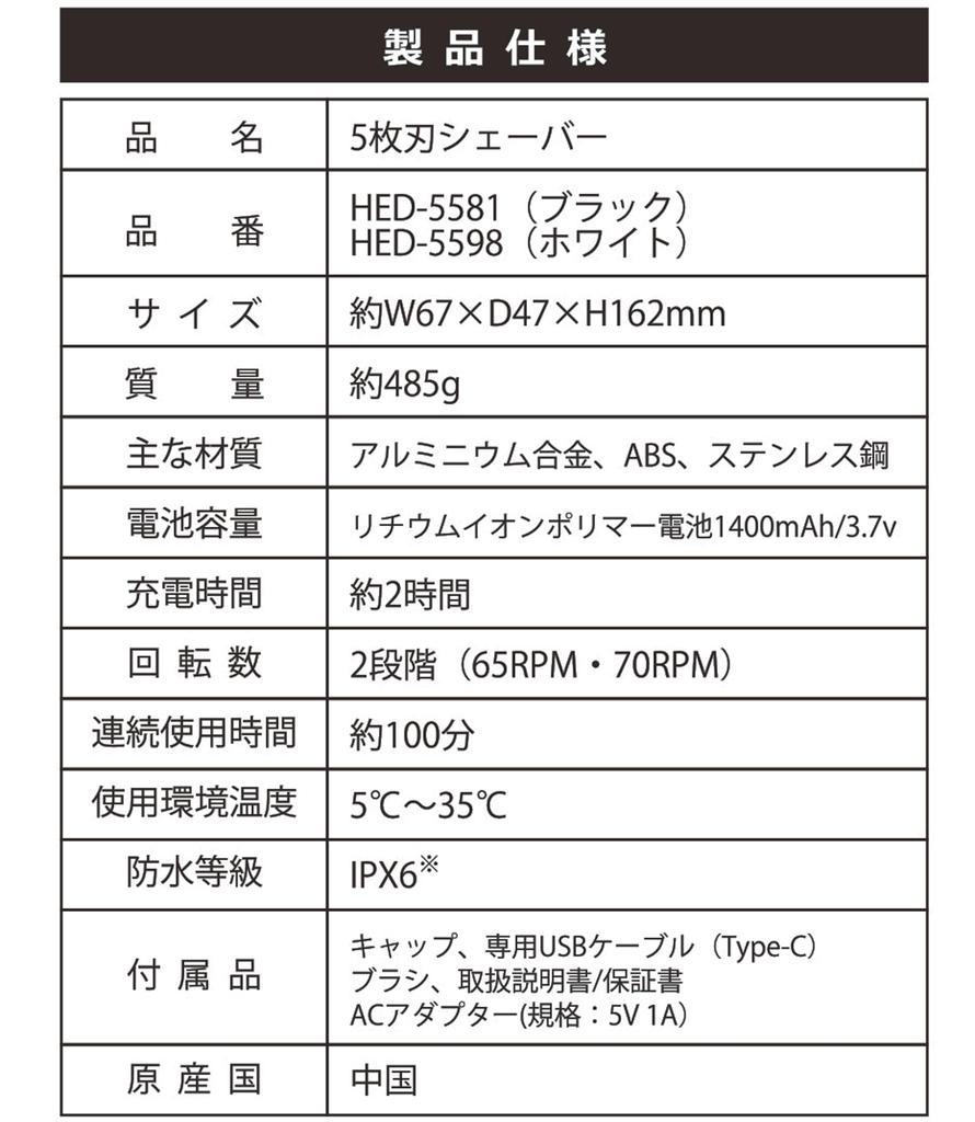 Tokyo Deco Electric Edge Shaving Beard Trimmer with Both Rechargeable and AC Power IPX5 Close Quick Shave In the Electric Shaver for I001 Men's