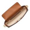 Michael Kors MK Bryant Logo Snap Closure Coated Canvas Crossbody Shoulder Bag Small Unisex bags Brown 32S5GYTU0B-252