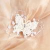 Bridal  Pearl Butterfly Hair Clip Barrette Bride Hair Jewelry Accessories