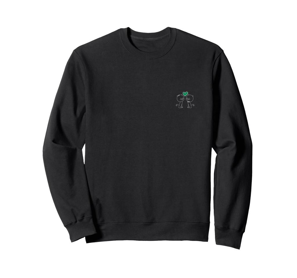Cat couple gift, wedding anniversary, Valentine's Day, boyfriend, girlfriend, sweatshirt