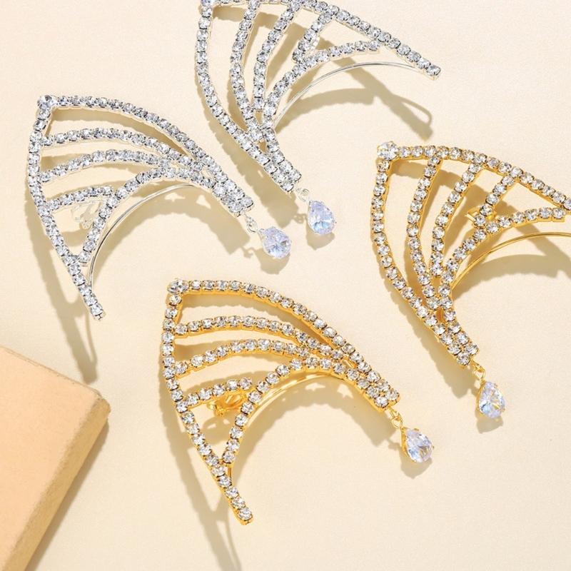 Fashionable Ear Cuff  Adornment No Piercing Ear Cuff Earrings Unique Shape Ear Rings Jewelry for Fashion Enthusiasts