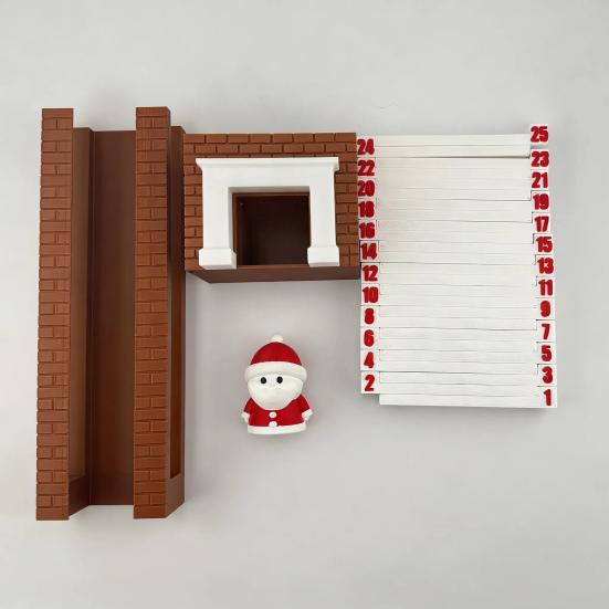 Yousheng Santa Advent Calendar Christmas Countdown Calendar Decorative Santa Figure Festive Party Accessory Holiday Decoration