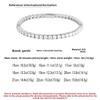 Hidden buckle full of diamond moissanite bracelet, male and female couples S925 sterling silver flash simple trendy light luxury temperament