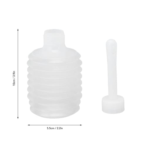 10 Easy-to-Use Portable 200ml Enema Bulbs (White)