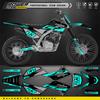 PowerZone Custom Graphics Backgrounds Decals Motorcycle Stickers Kit For HONDA CRF125F 2019 2020 2021 125cc Number Name 06