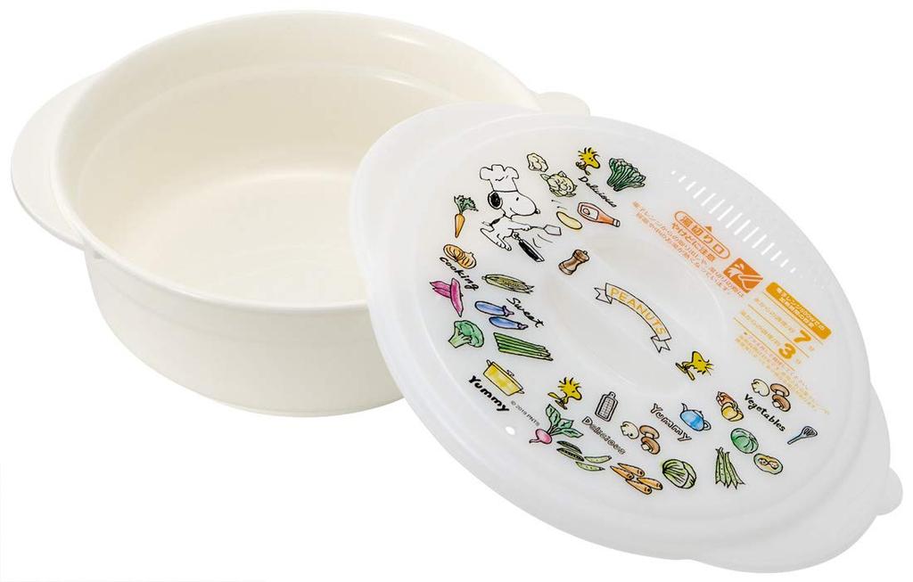 Skater Instant Ramen Snoopy and UDR1N Microwave Cookware Maker, Peanuts, 1.2L,