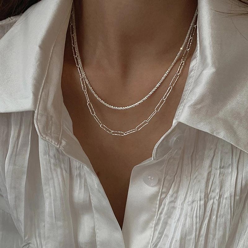 New Popular Colour Sparkling Clavicle Chain Choker Necklace For Women Fine Jewelry Wedding Party Gift