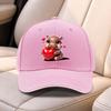 Heart Hippo Baseball Cap For Men Women Adjustable Duckbill Hat Lightweight Outdoor Cap For Sports Fishing Daily Use