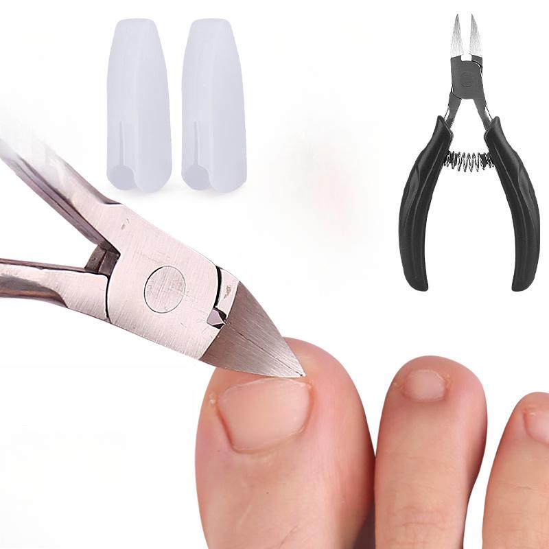 

Пинцеты из нержавеющей стали пружинного типа с орлиным носом, кусачки для ногтей, пинцеты с наклонным орлиным носом с кончиком, инкрустированным ногтями, зажимы для ногтевых пазух Spring model чёрный