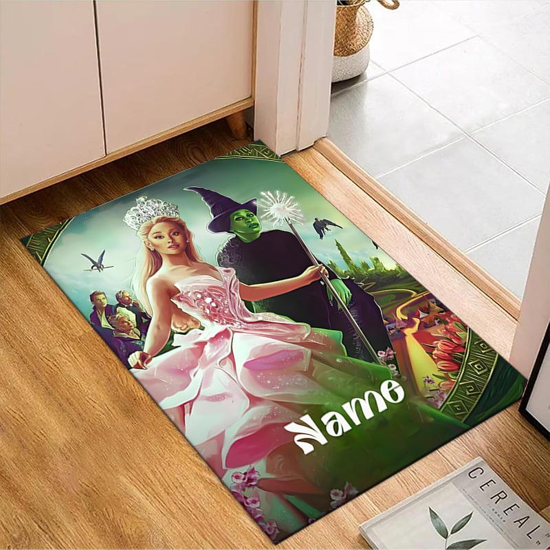 Tappeto Magico Amicizia Strega Personalizzato Nome Tappeto da Gioco, Tappetino per Camera da Letto Soggiorno Ingresso Tappeto, Idea Arredamento Casa Regalo per Natale Compleanno