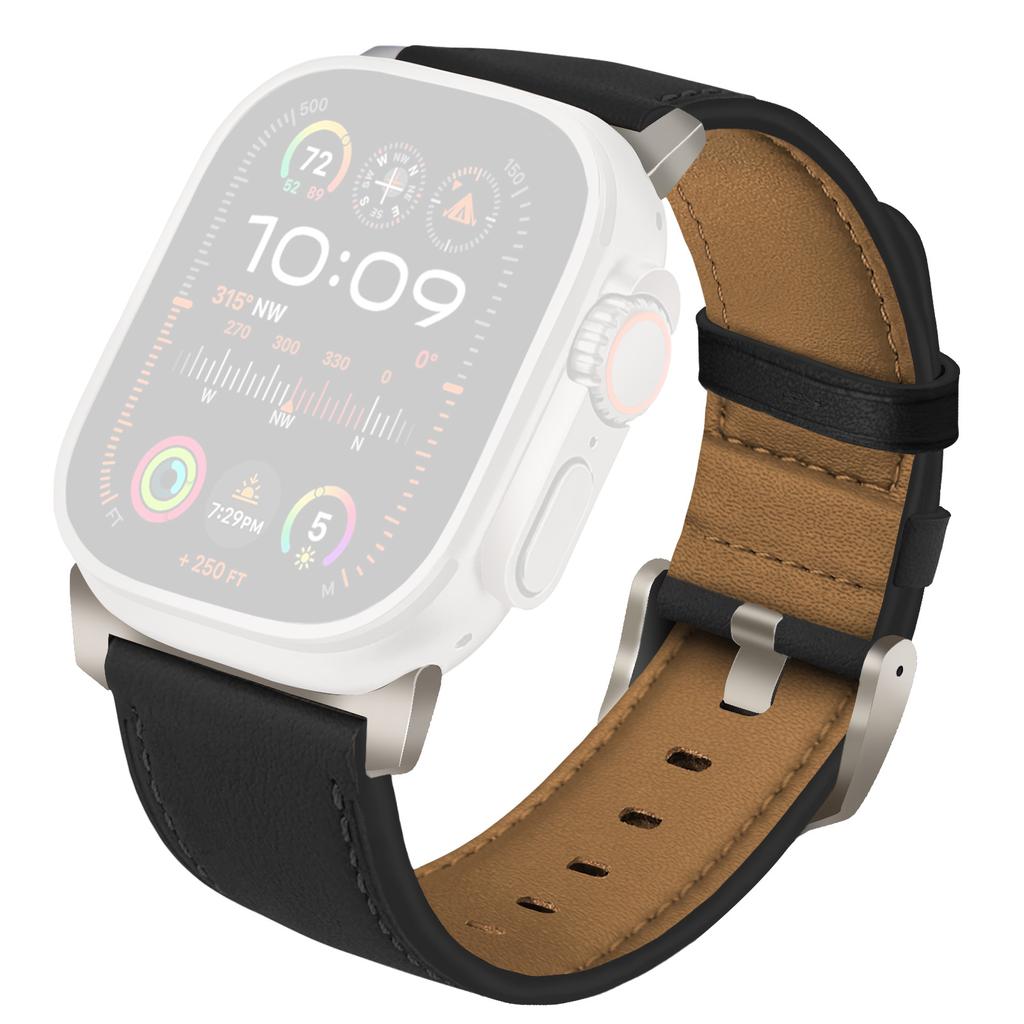 Watch Strap for Apple Watch Series 10 Ultra 9 8 7 SE 6 5 4 3 2 1 46mm 49mm 45mm 44mm 42mm Genuine Cow Leather Wrist Band