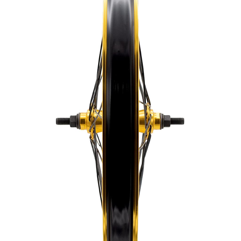 Salt BMX Wheel Everest Front Axle Compatible Gold 20-inch 3/8"