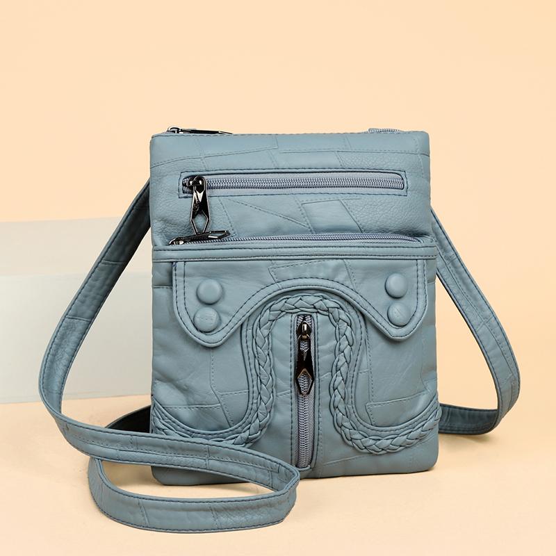 Women's Soft Leather Coin Purse Crossbody Bag