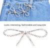 10 Stück Funkelnder Strass-Schleifen-Broschen-Pin Vintage Schleifenknoten Krallenketten-Pin Strass-Brosche Für Damen