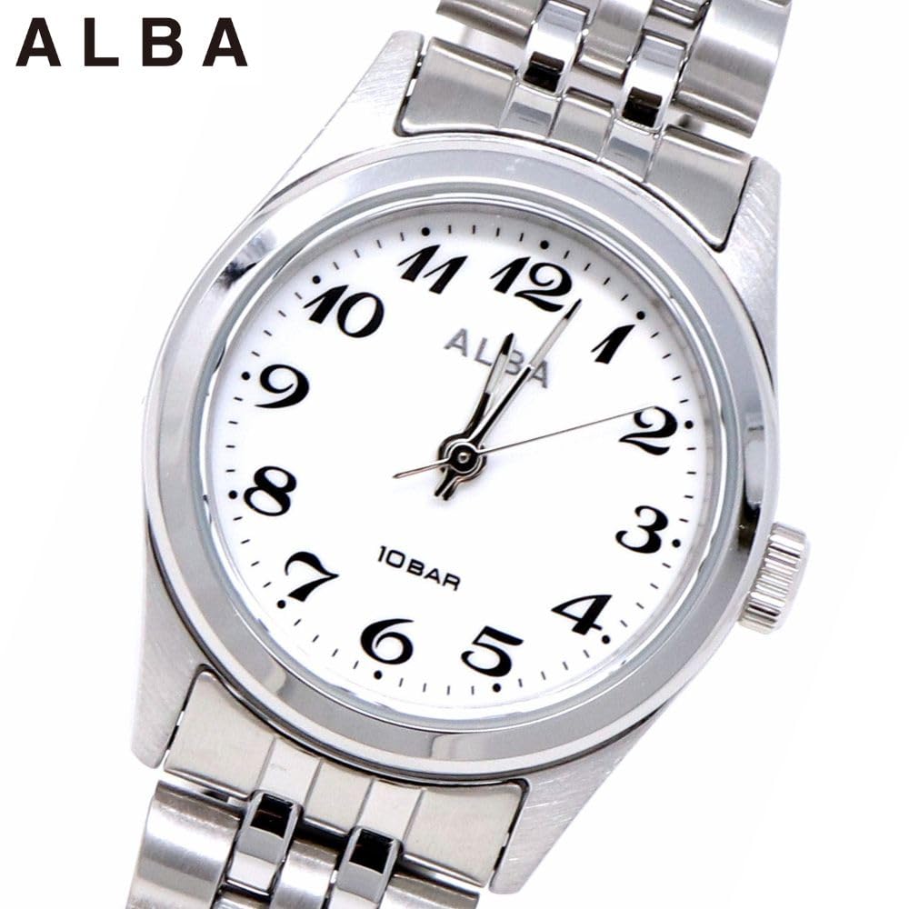 Seiko Watch Alba Watch Quartz Stainless Steel Reinforced Waterproof for Daily Life Analog SEIKO ALBA Women's (10 ATM) (Silver (AEGK429))